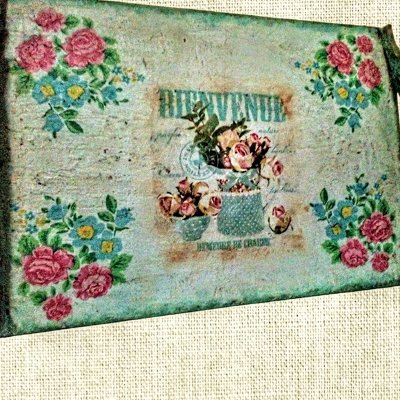 Vtg Shabby Chic Tray - Picture 5 of 5